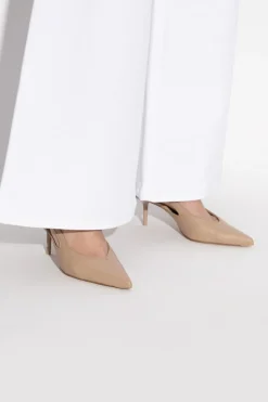 Max Mara beżowy Buty na obcasie `Softsling`