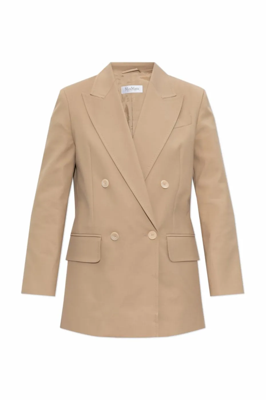 Max Mara beżowy Dwurzędowa marynarka ‘Suez’