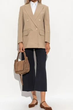 Max Mara beżowy Dwurzędowa marynarka ‘Suez’