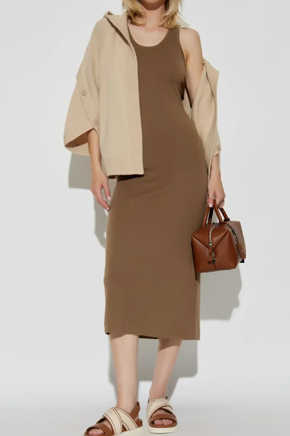 Max Mara beżowy Kardigan `Vals`