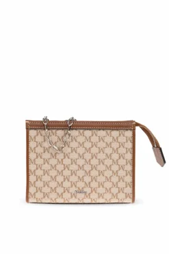 Max Mara beżowy Saszetka z monogramem