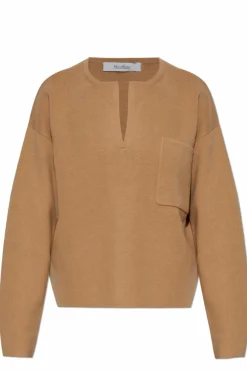 Max Mara beżowy Sweter `Zibello`