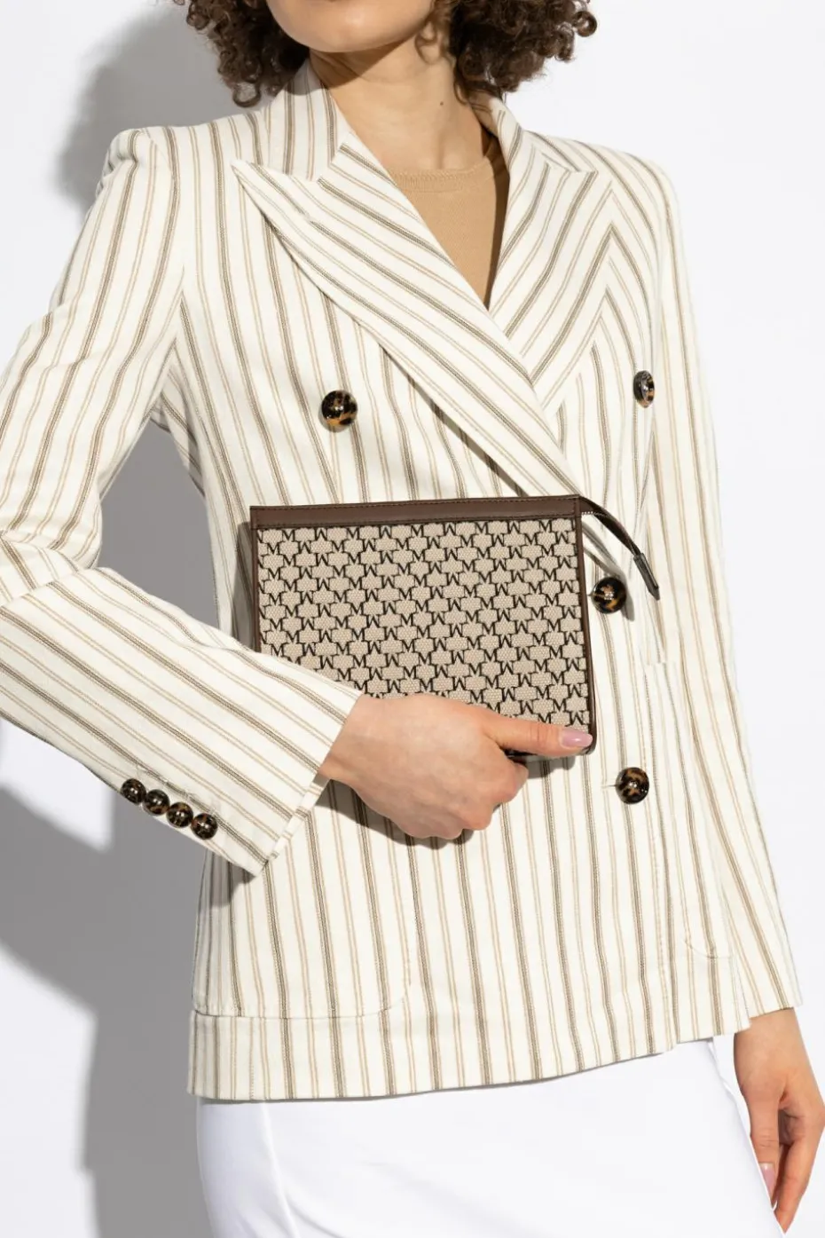 Max Mara beżowy Torba 'Mmtrousses`