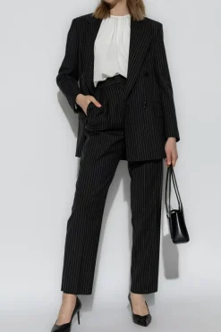 Max Mara BIAŁY Jedwabny top `Carol`