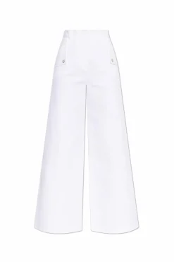 Max Mara BIAŁY Spodnie `Memore`