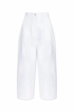 Max Mara BIAŁY Spodnie `Mina`