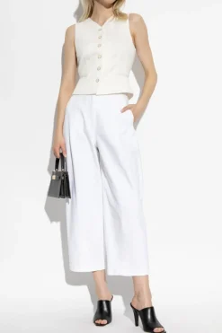 Max Mara BIAŁY Spodnie `Mina`