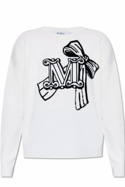 Max Mara BIAŁY Sweter `Zurlo`