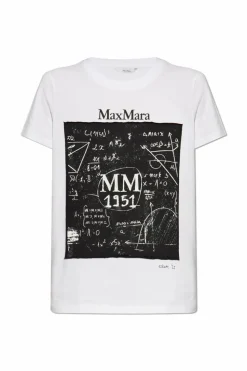 Max Mara BIAŁY T-shirt `Colibri`