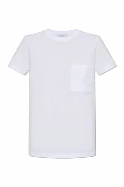 Max Mara BIAŁY T-shirt `Papaia`
