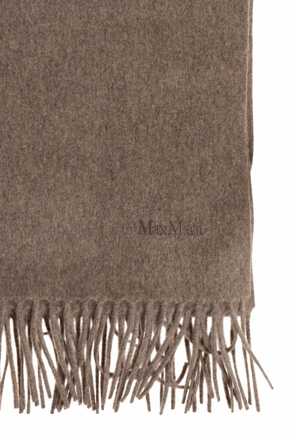 Max Mara BRĄZOWY Kaszmirowy szal ‘Baci’