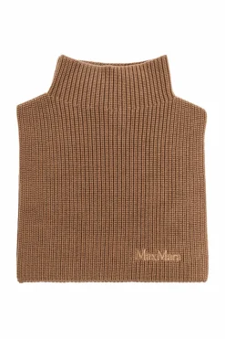 Max Mara BRĄZOWY Wełniany golf