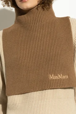 Max Mara BRĄZOWY Wełniany golf