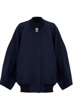 Max Mara GRANATOWY Wełniana kurtka `Zenone`