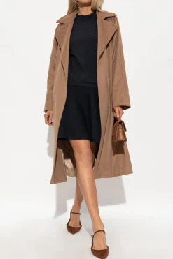 Max Mara GRANATOWY Wełniana spódnica ‘Ubalda’