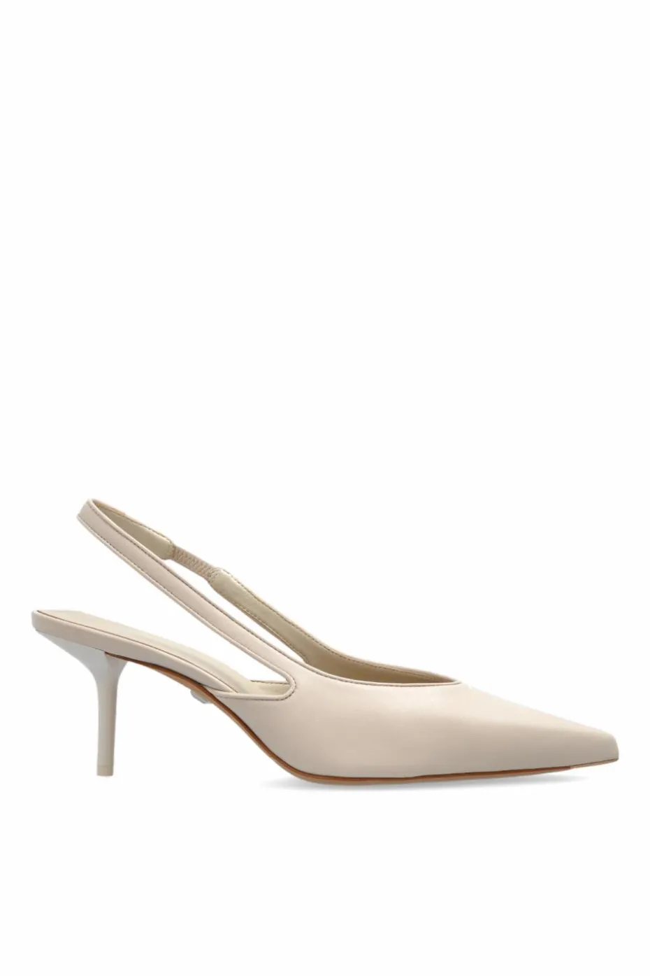 Max Mara kremowy Buty na obcasie `Softsling`