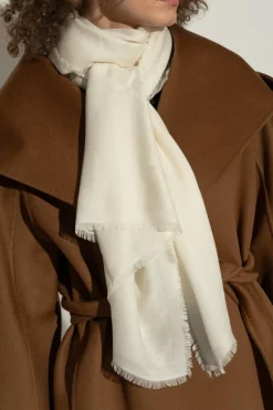 Max Mara kremowy Szal ‘Curvone’