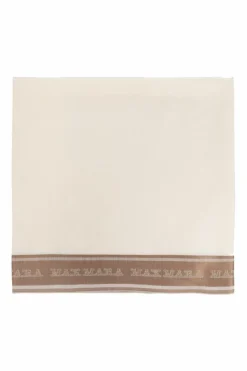 Max Mara kremowy Szal `Madre`