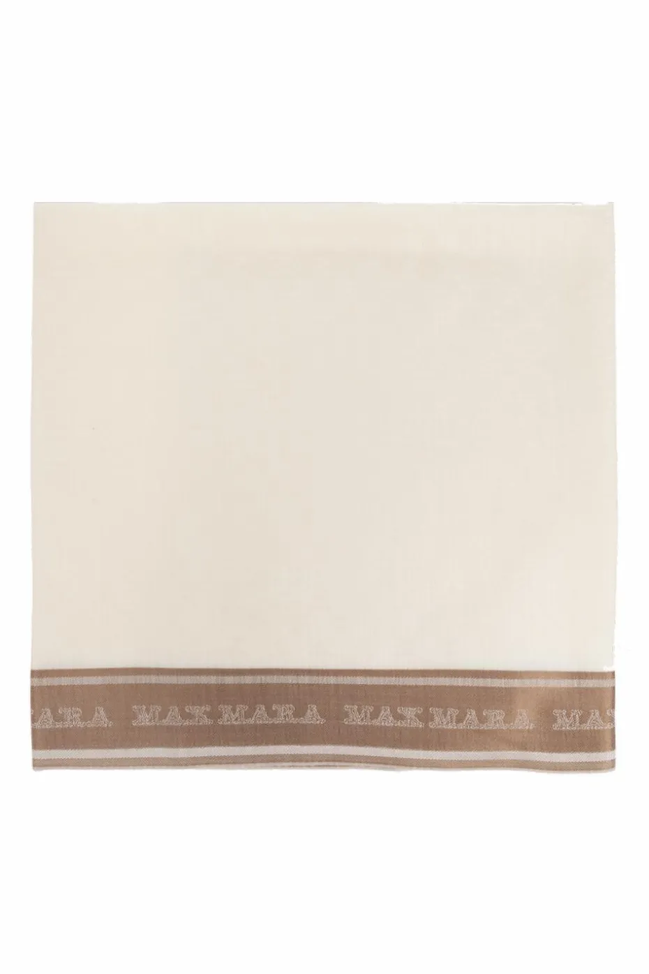 Max Mara kremowy Szal `Madre`