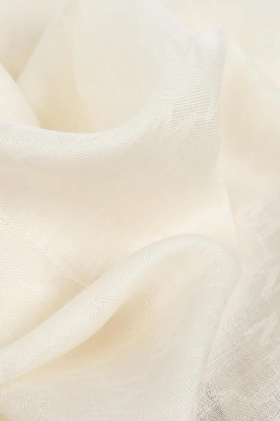 Max Mara kremowy Szal `Madre`