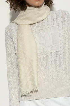 Max Mara kremowy Szal `Umes`