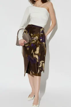 Max Mara kremowy Top na jedno ramię ‘Spluga’