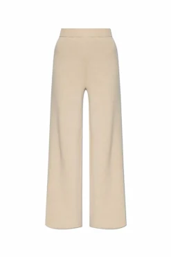 Max Mara kremowy Wełniane spodnie ‘Judy’