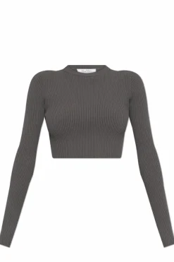 Max Mara SZARY Prążkowany top `Arcella`