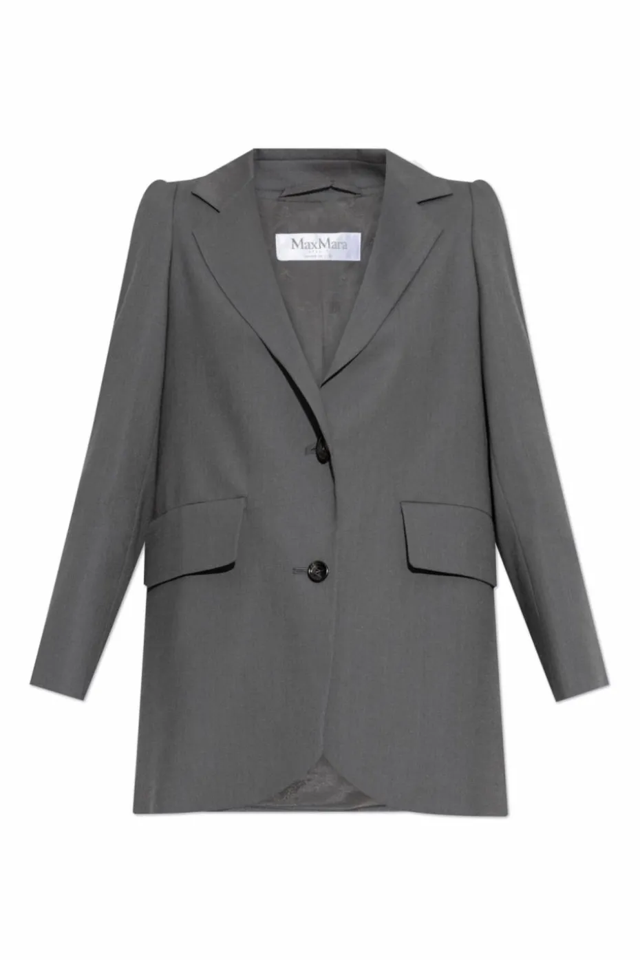 Max Mara SZARY Wełniana marynarka