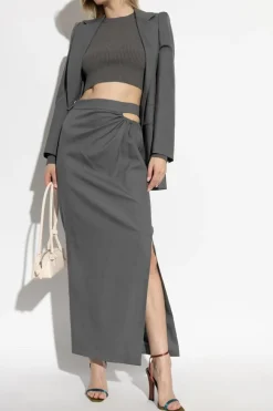Max Mara SZARY Wełniana marynarka