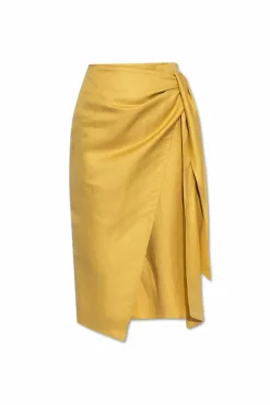Max Mara ŻÓŁTY Spódnica `Tequila`