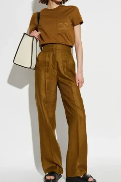Max Mara ZIELONY T-shirt `Papaia`