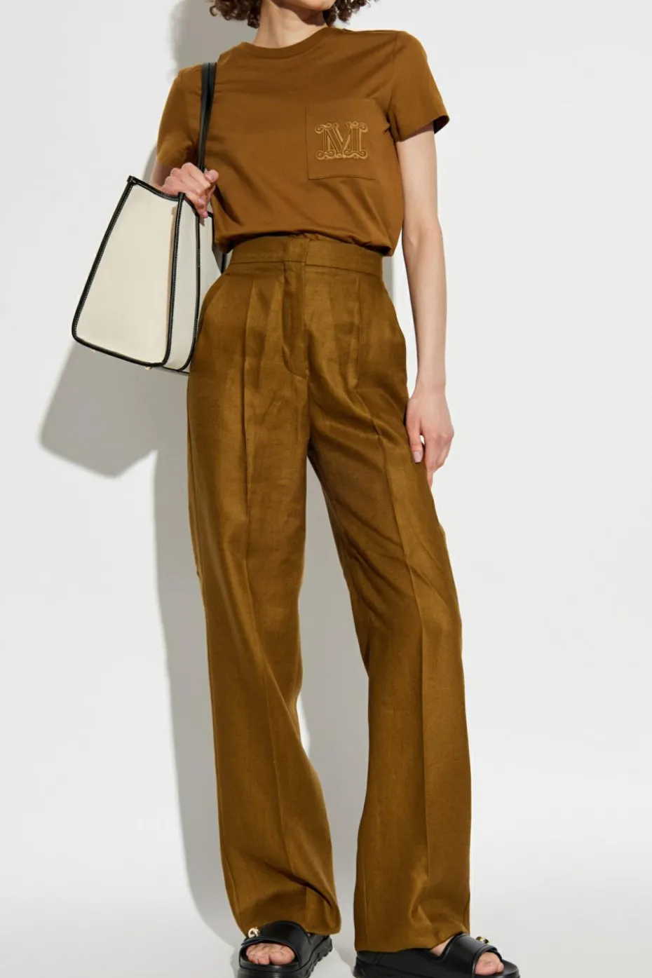 Max Mara ZIELONY T-shirt `Papaia`