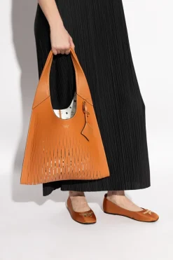 MCM BRĄZOWY Torba `Aren` typu `shopper`