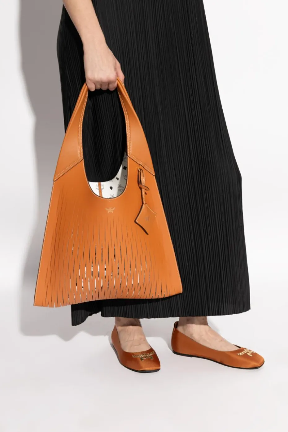 MCM BRĄZOWY Torba `Aren` typu `shopper`