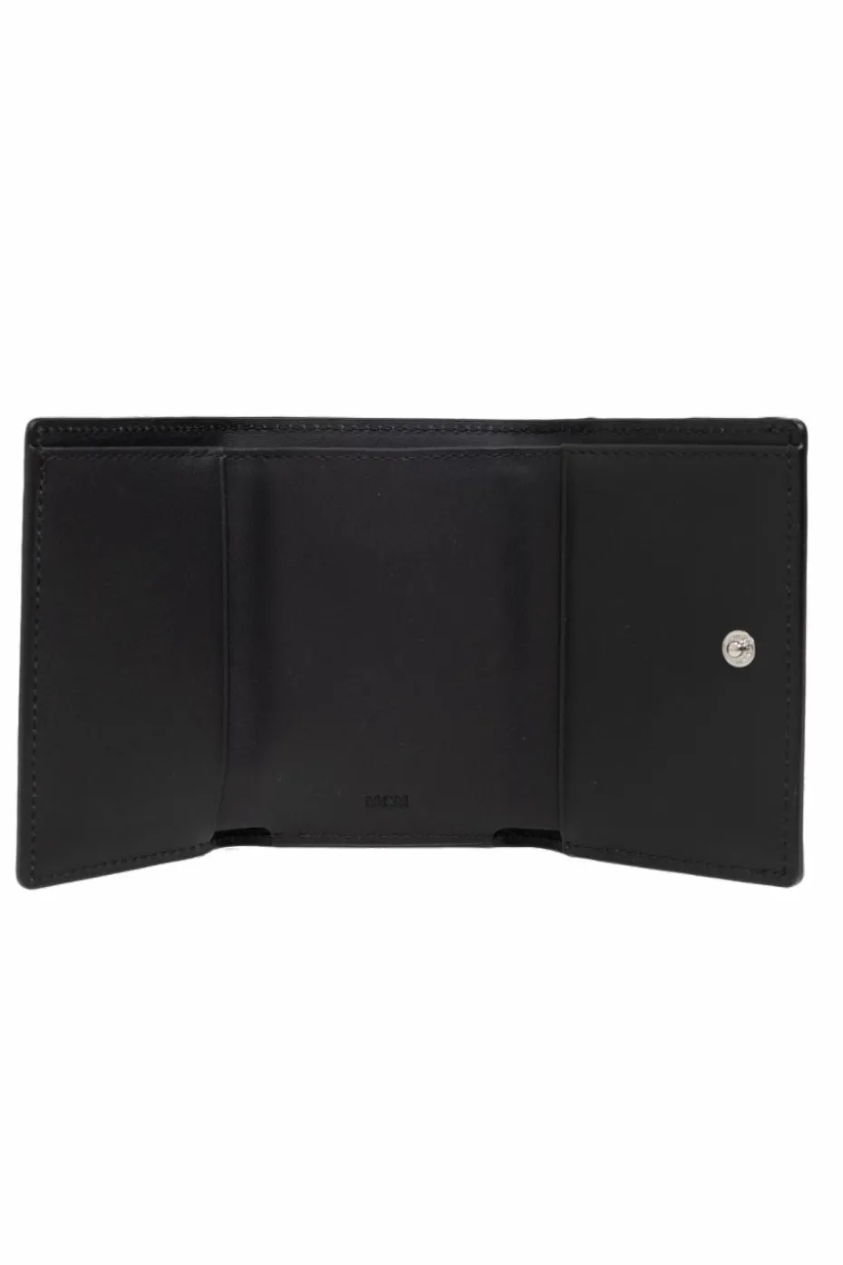 MCM CZARNY Portfel z logo