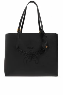 MCM CZARNY Torba ‘Himmel Medium’ typu ‘shopper’