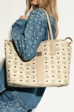 MCM kremowy Torba typu `shopper'