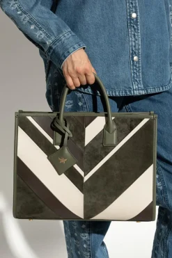 MCM ZIELONY Torba typu `shopper'