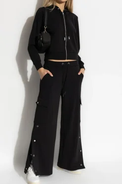 Michael Michael Kors CZARNY Bluza z kapturem