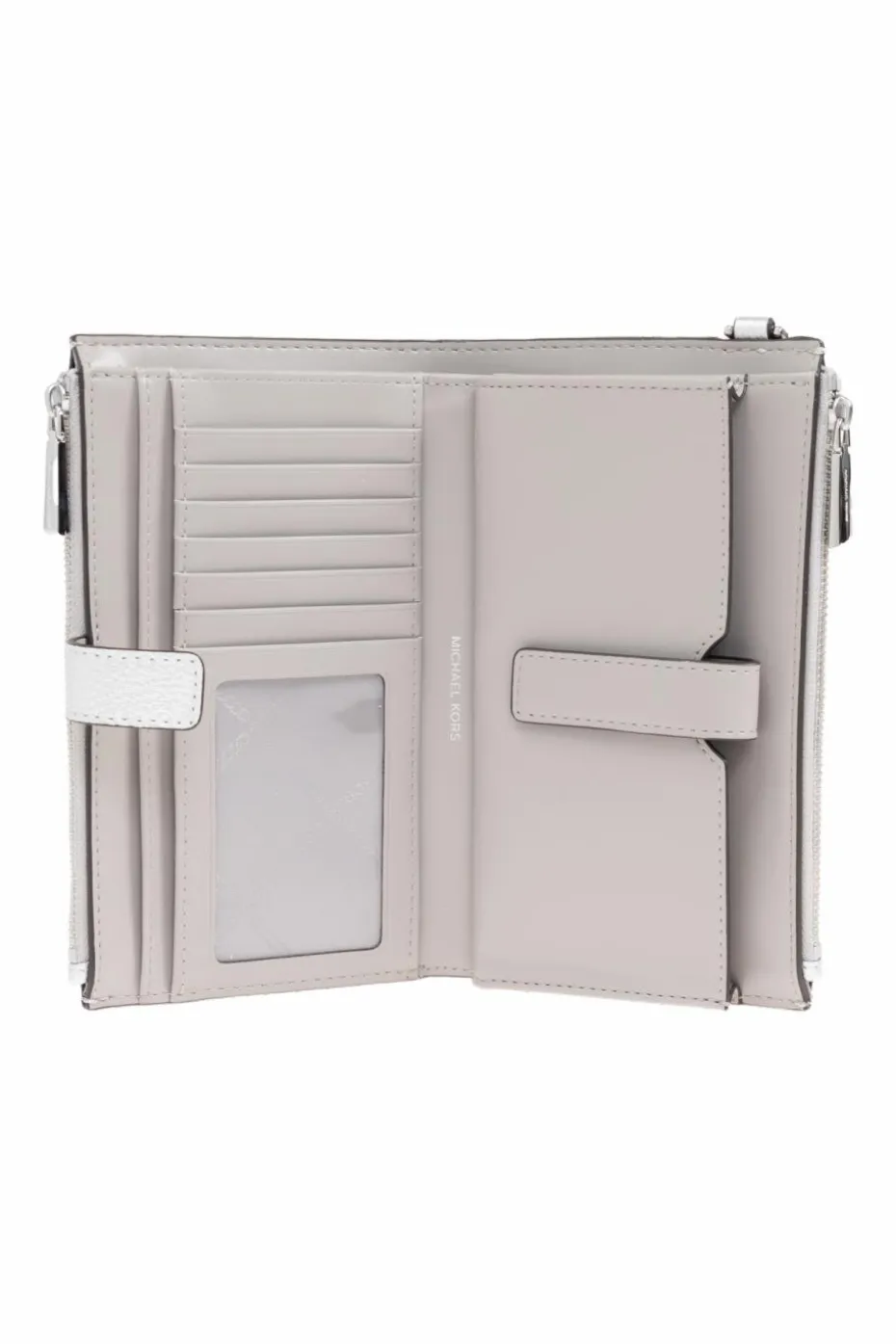Michael Michael Kors SREBRNY Portfel `Jet Set`
