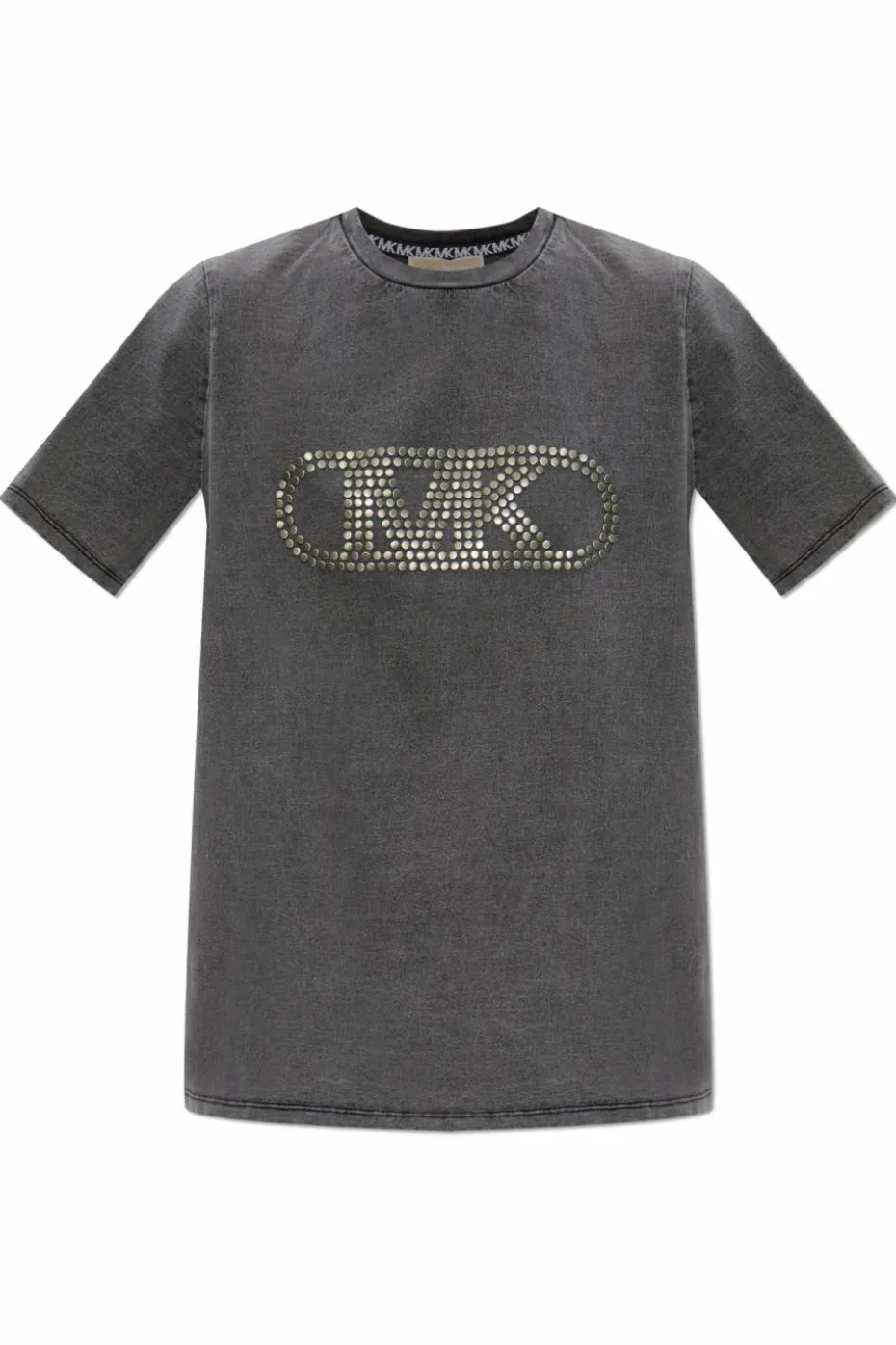 Michael Michael Kors SZARY T-shirt z aplikacjami