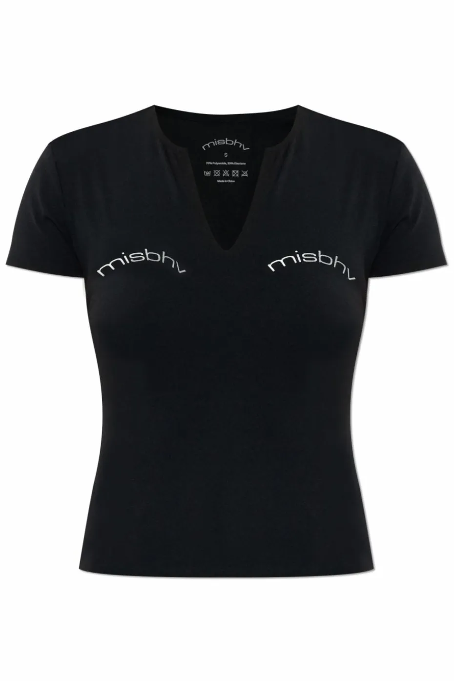 MISBHV CZARNY T-shirt z logo