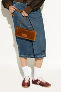 MM6 Maison Margiela BRĄZOWY Torba na ramię