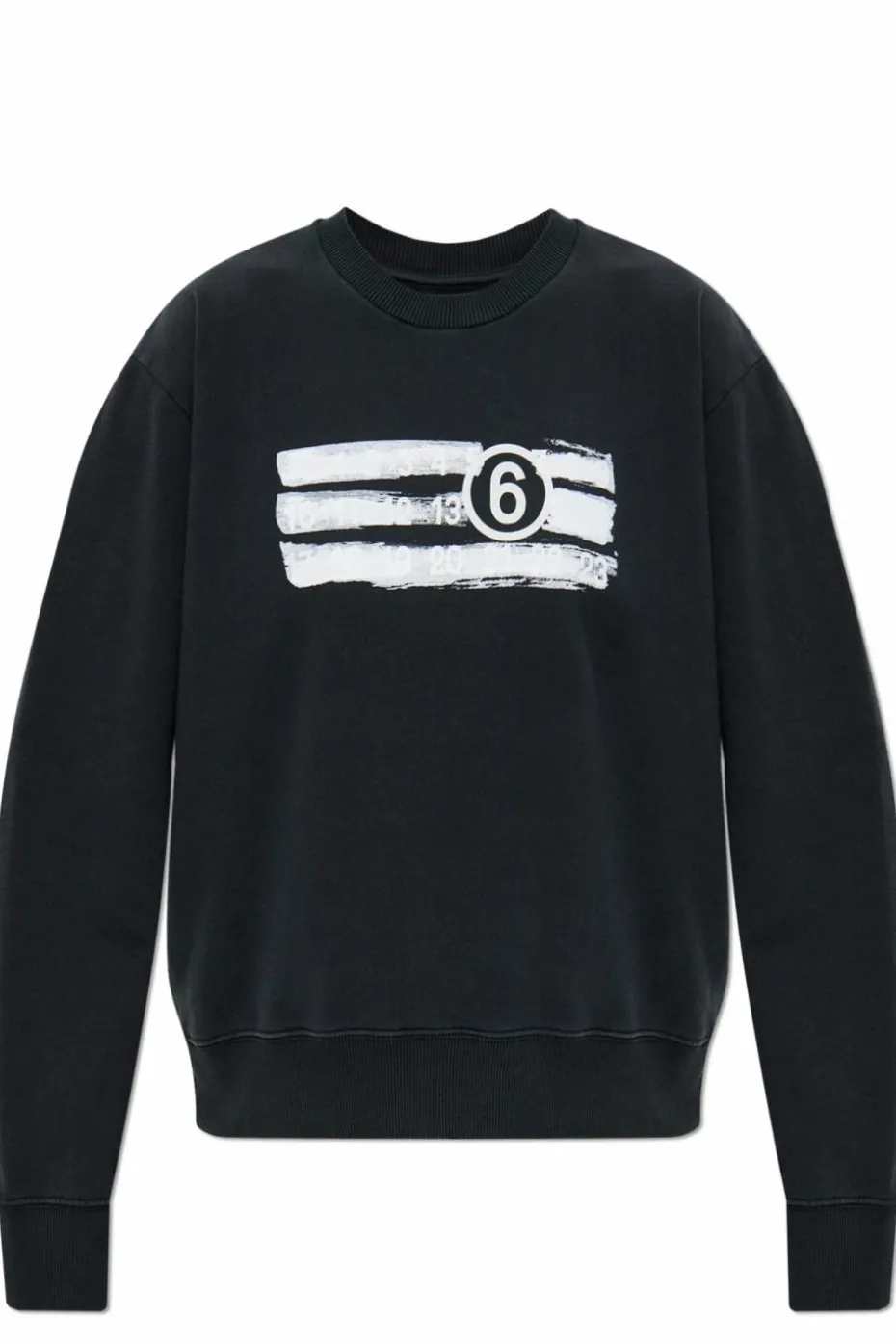 MM6 Maison Margiela CZARNY Bluza z logo