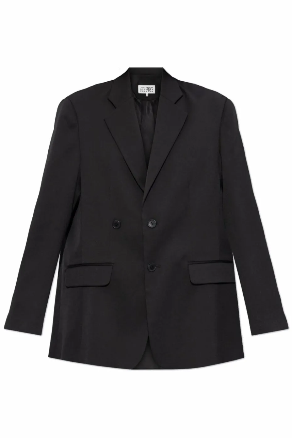 MM6 Maison Margiela CZARNY Dwurzędowa marynarka