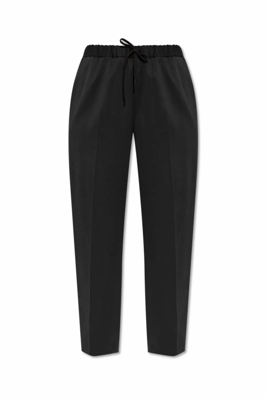 MM6 Maison Margiela CZARNY Spodnie w kant