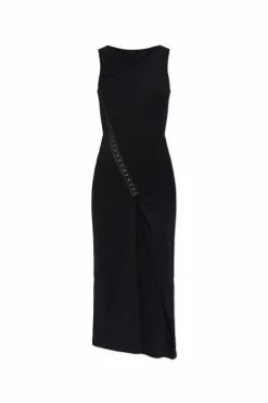 MM6 Maison Margiela CZARNY Sukienka bez rękawów