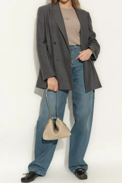 MM6 Maison Margiela SZARY Wełniana marynarka