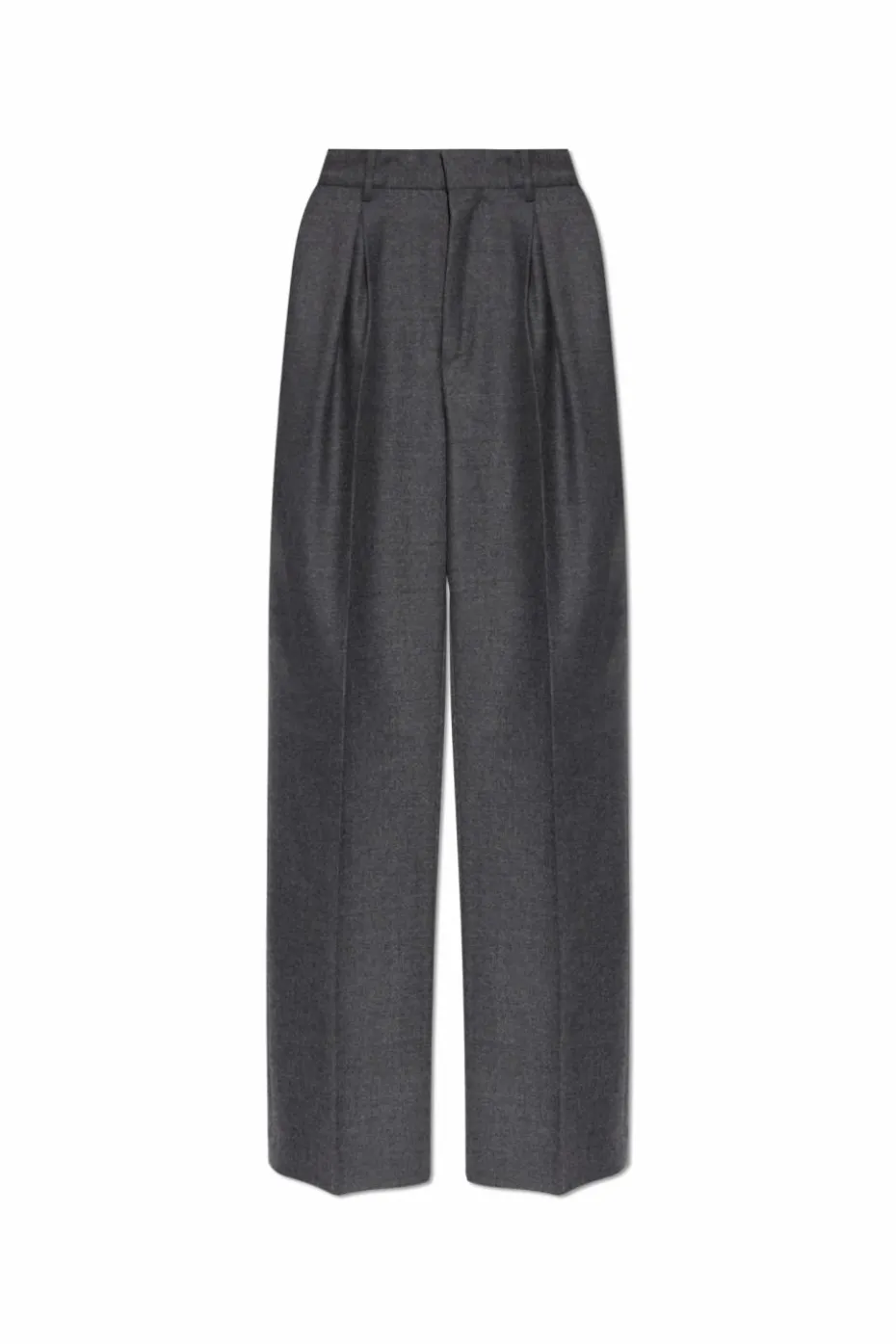MM6 Maison Margiela SZARY Wełniane spodnie